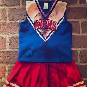 Girls Zombie Cheerleader Costume, Size 8/10